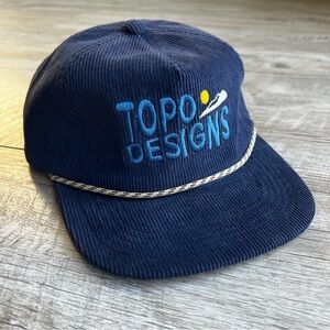 Topo Designs Corduroy Blue Adjustable Hat!